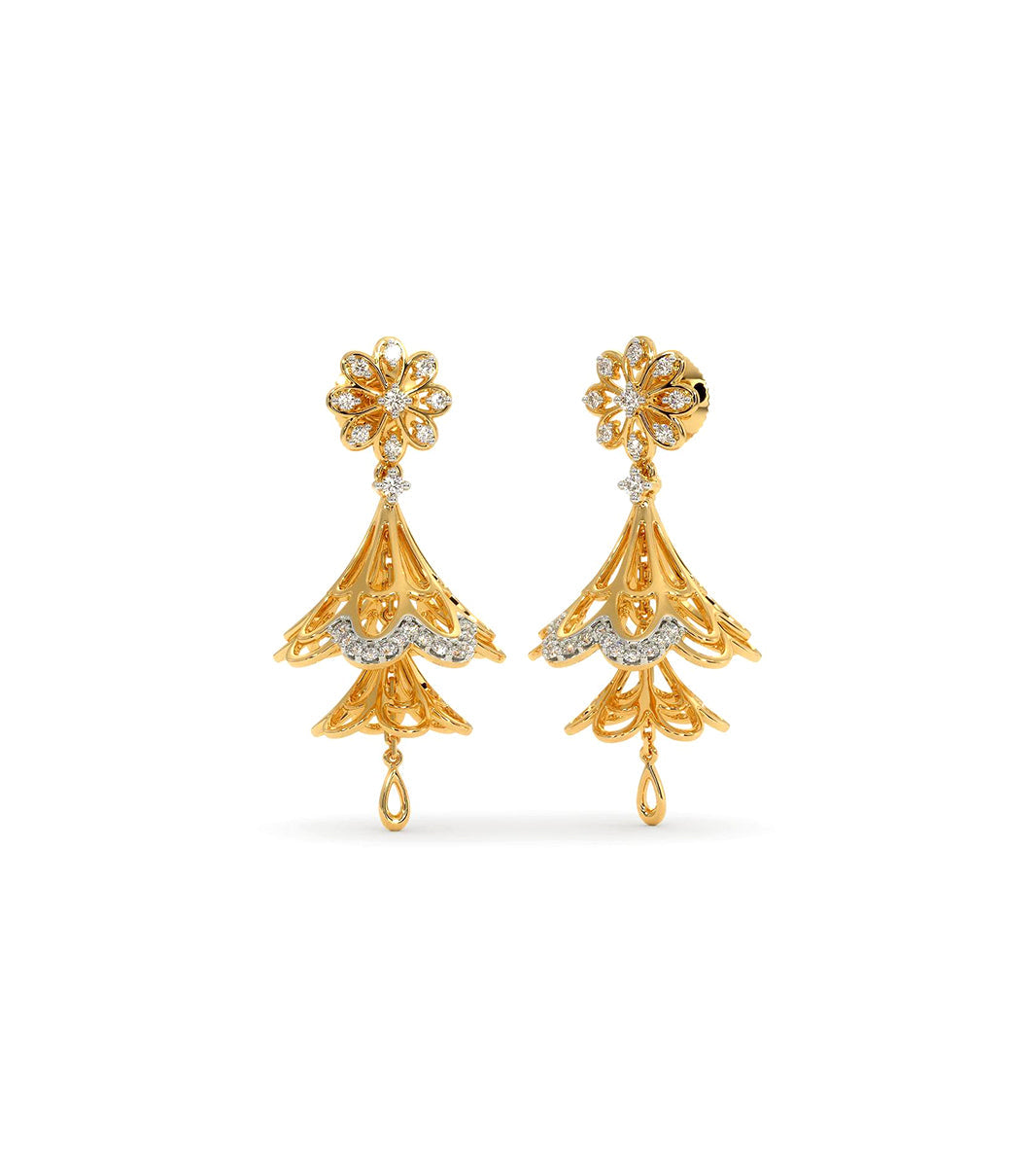 Flower jhumka